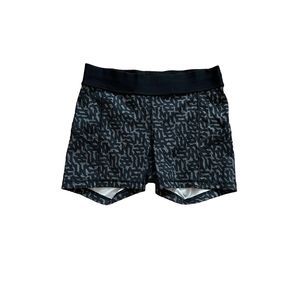 Stylish Black Patterned Women's Shorts